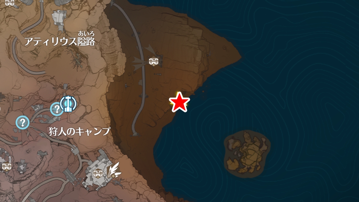 サングイス狩猟台地の「音匣(オルゴール)」の場所