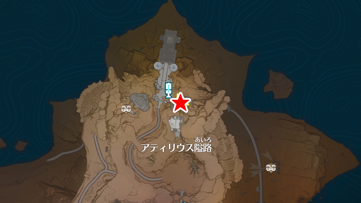 サングイス狩猟台地の「音匣(オルゴール)」の場所