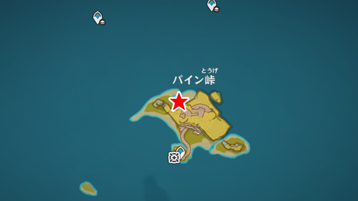 のびのびリゾートの「隠し宝箱」の場所