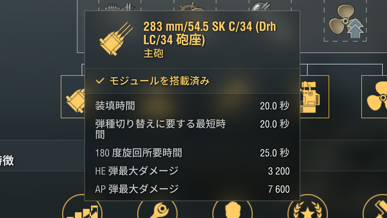 「シャルンホルスト」｜小口径な283mm砲をぶっ放せ